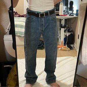 men’s Levi’s 501 blue baggy straight jeans - 30 x 32